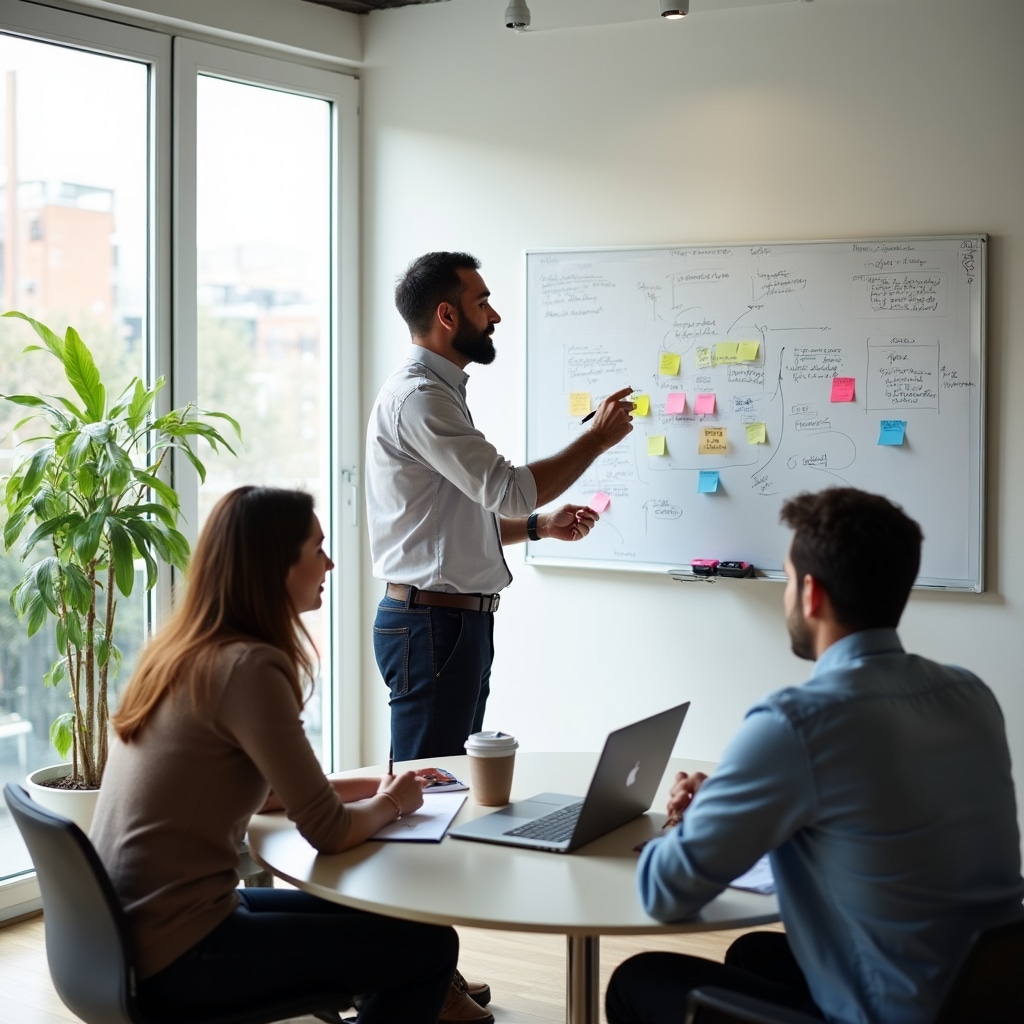 Team Noviqtrax Digital in riunione strategica